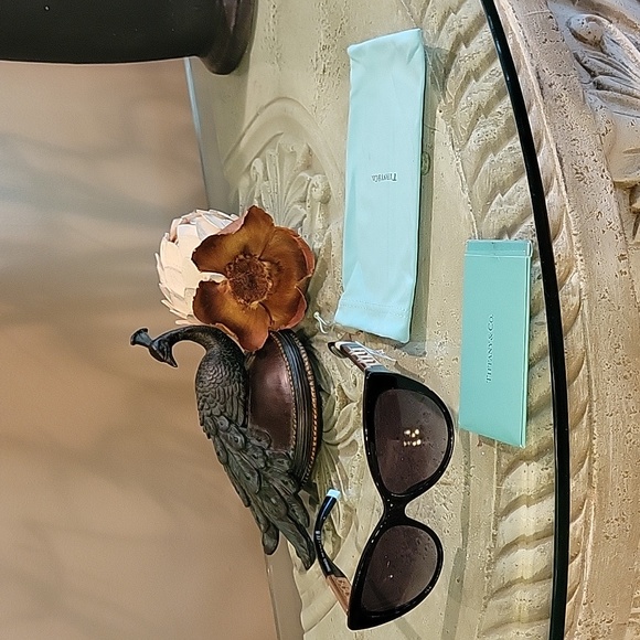 Tiffany & Company TF4196 Sunglasses Logo Cateye Metal Luxury Designer #57 - Picture 10 of 16